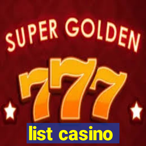 list casino