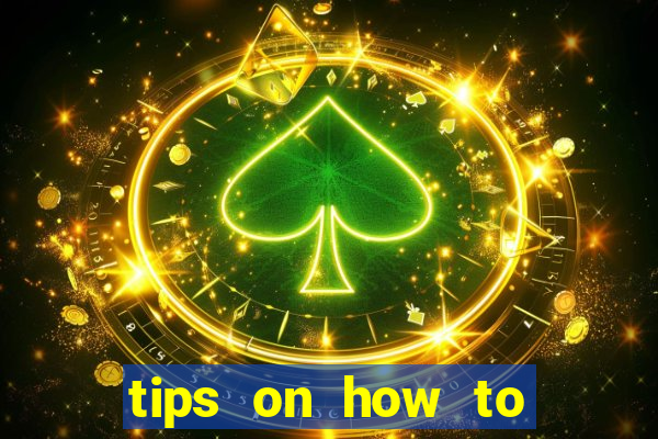 tips on how to win playing slot machines