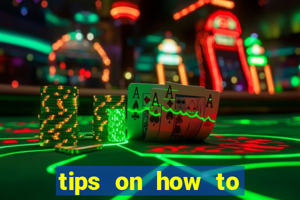 tips on how to win playing slot machines