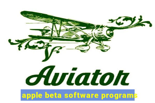 apple beta software programs