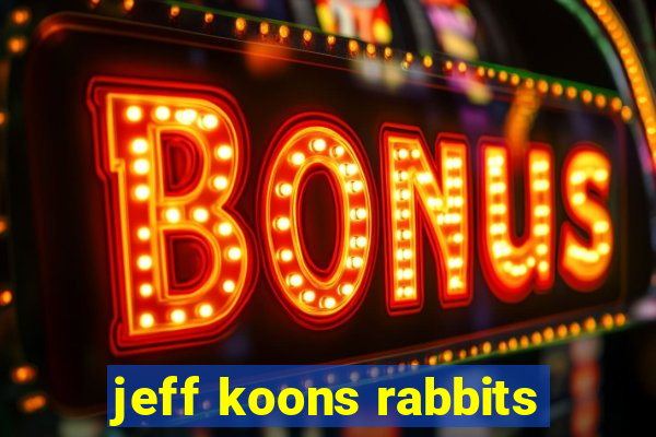 jeff koons rabbits