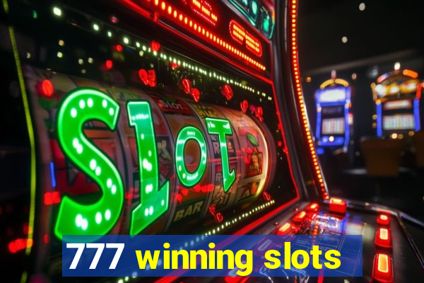 777 winning slots