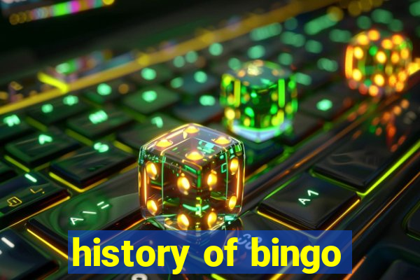 history of bingo