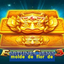 molde de flor de eva grande para imprimir