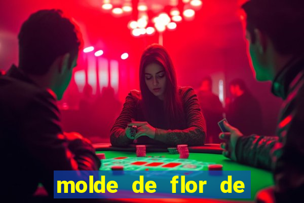 molde de flor de eva grande para imprimir