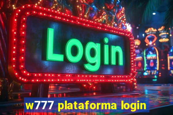 w777 plataforma login