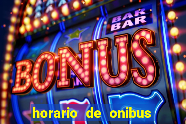 horario de onibus passaro marrom