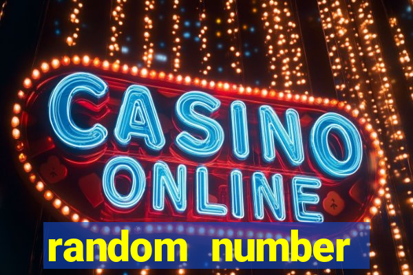 random number generator slot machine