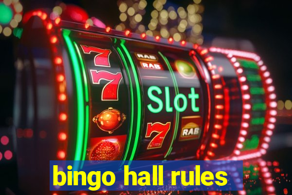 bingo hall rules