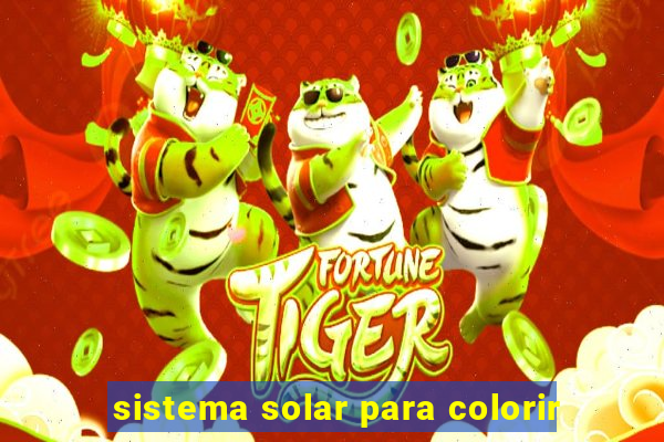 sistema solar para colorir