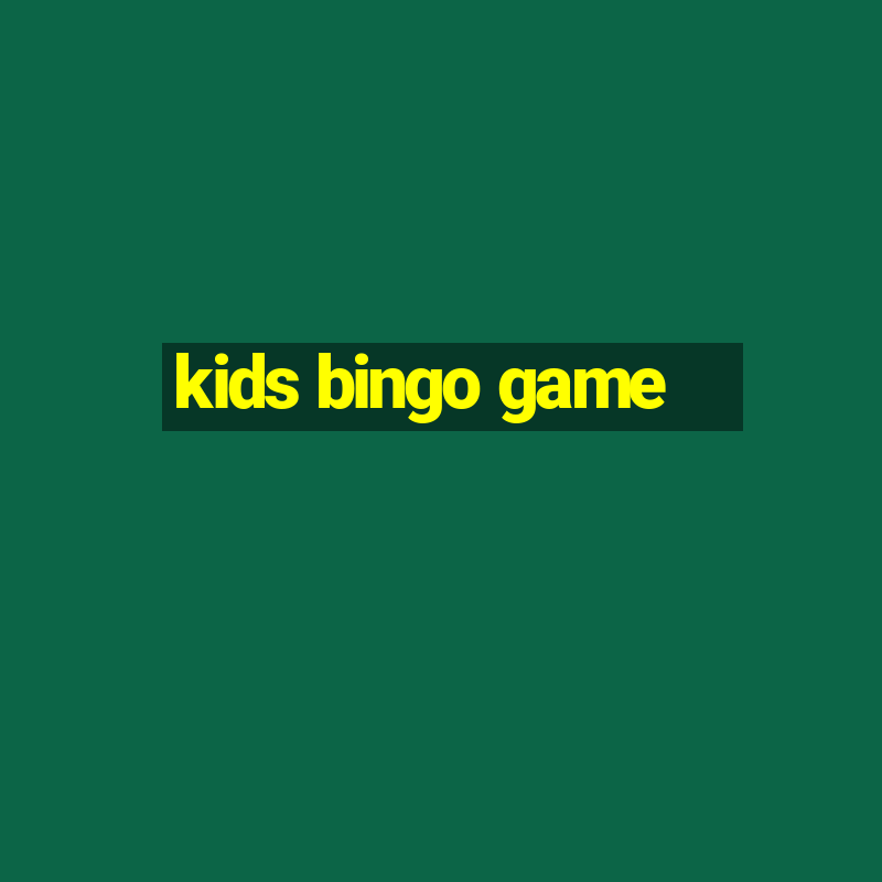 kids bingo game