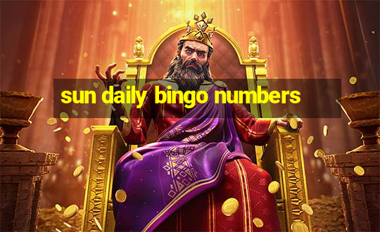 sun daily bingo numbers