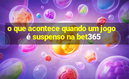 o que acontece quando um jogo é suspenso na bet365