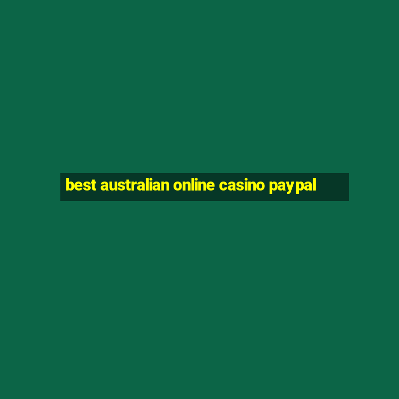 best australian online casino paypal