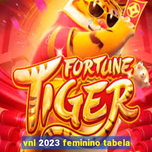 vnl 2023 feminino tabela