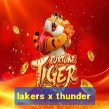 lakers x thunder