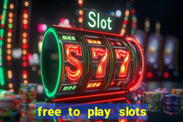 free to play slots no download