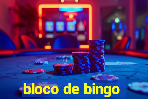 bloco de bingo