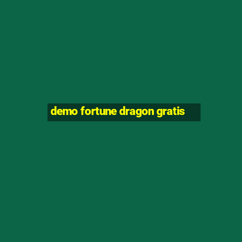 demo fortune dragon gratis