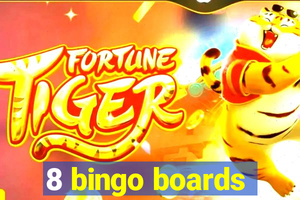 8 bingo boards