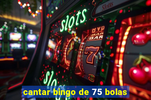 cantar bingo de 75 bolas