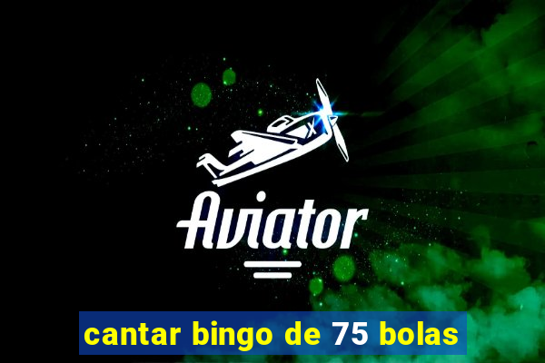 cantar bingo de 75 bolas