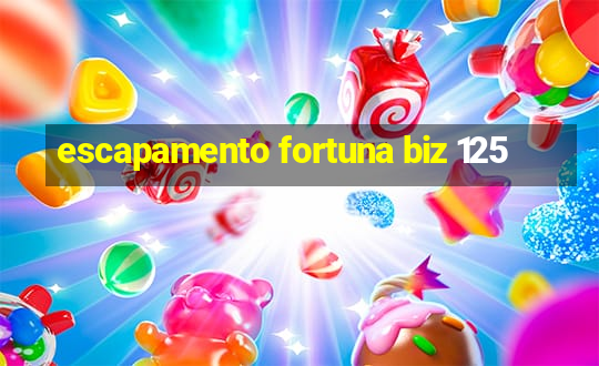 escapamento fortuna biz 125