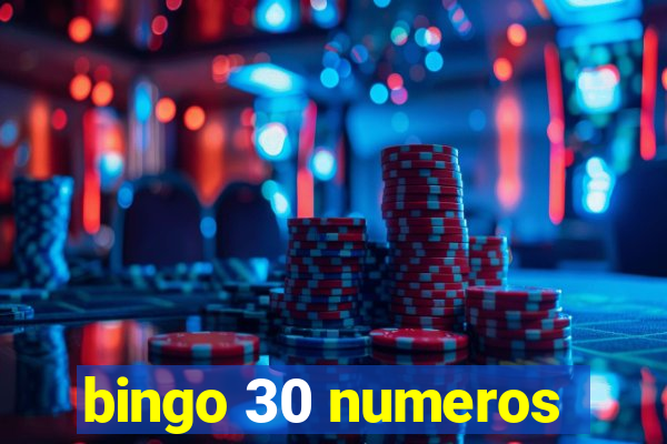 bingo 30 numeros