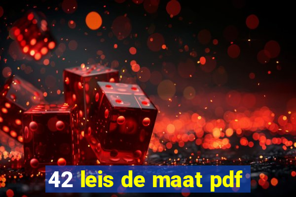 42 leis de maat pdf