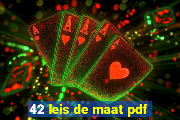 42 leis de maat pdf