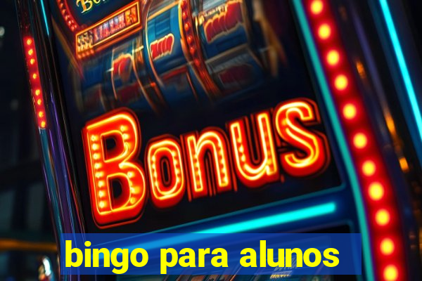 bingo para alunos