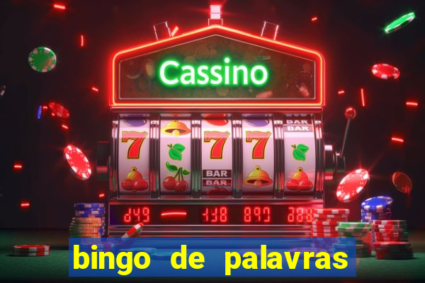 bingo de palavras para o 4 ano