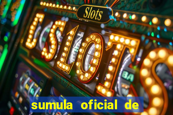 sumula oficial de futebol 7 society excel