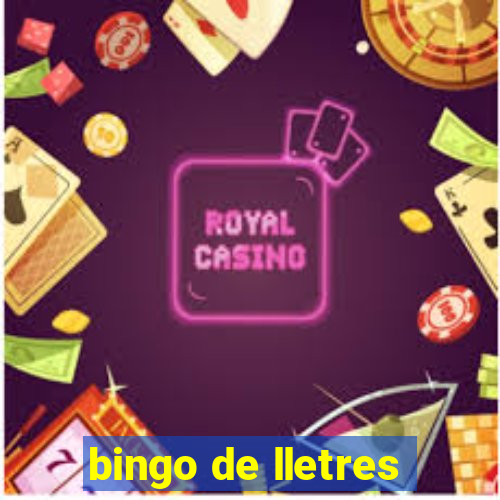 bingo de lletres