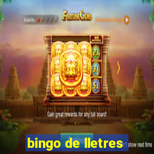 bingo de lletres