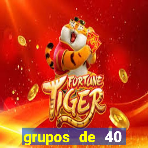 grupos de 40 dezenas da quina