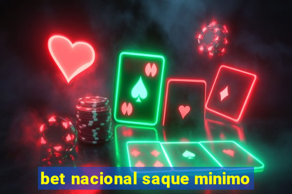 bet nacional saque minimo