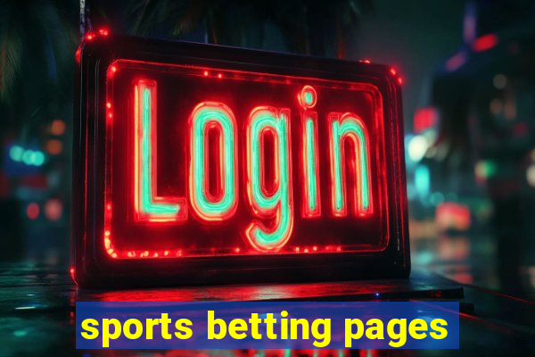 sports betting pages