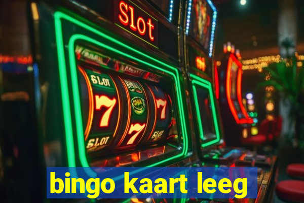 bingo kaart leeg