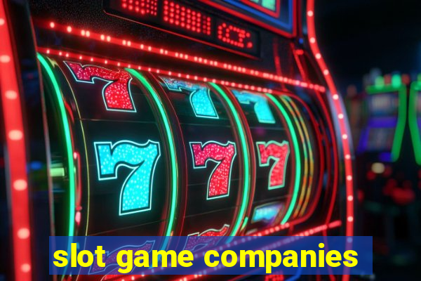 slot game companies