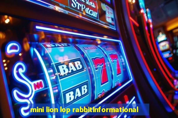 mini lion lop rabbitInformational