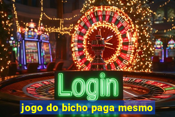 jogo do bicho paga mesmo