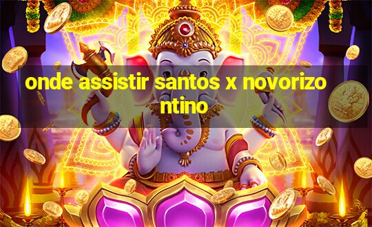 onde assistir santos x novorizontino