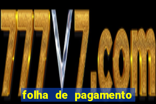 folha de pagamento para preencher word