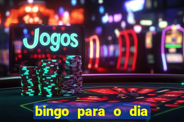 bingo para o dia do estudante