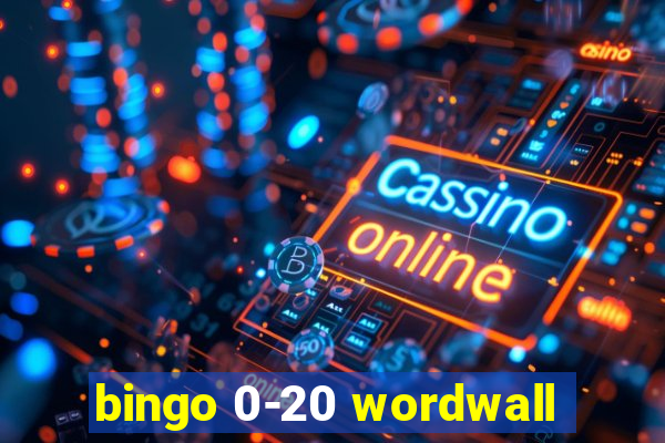 bingo 0-20 wordwall