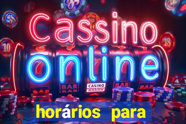 horários para jogar fortune rabbit