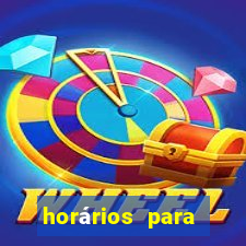 horários para jogar fortune rabbit