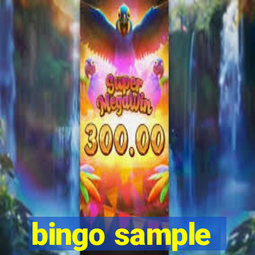 bingo sample