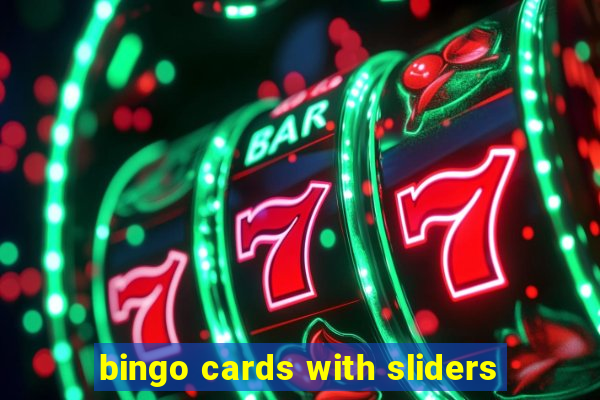 bingo cards with sliders